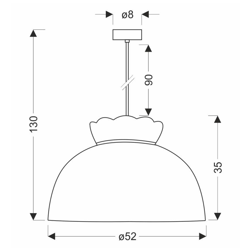 Lámpara colgante ROSSINI 1xE27/40W/230V