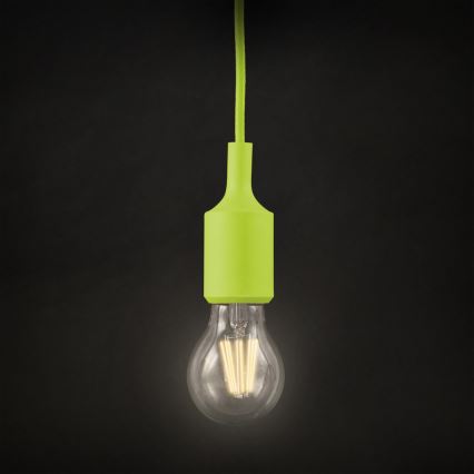 Lámpara colgante ROXY 1xE27/60W/230V verde