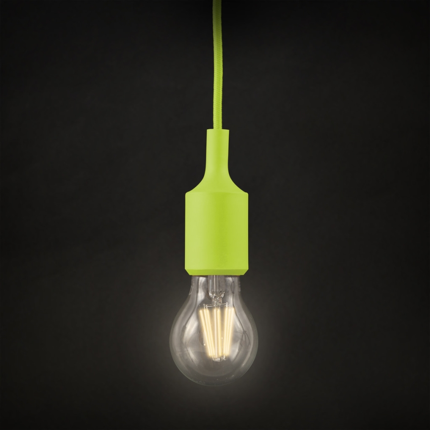 Lámpara colgante ROXY 1xE27/60W/230V verde