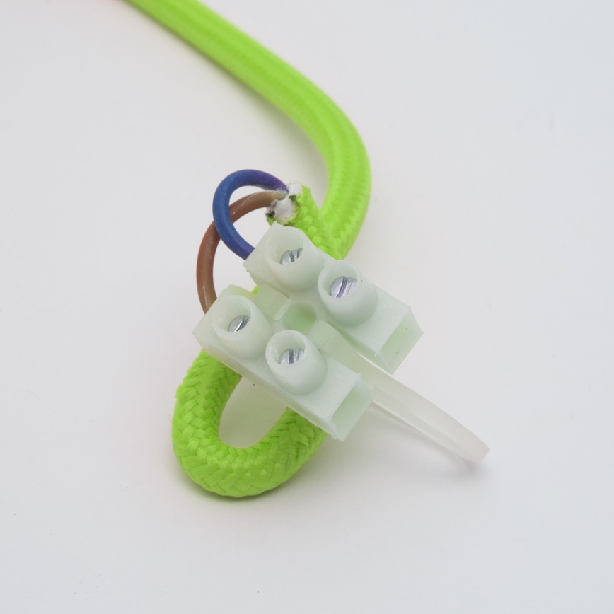 Lámpara colgante ROXY 1xE27/60W/230V verde
