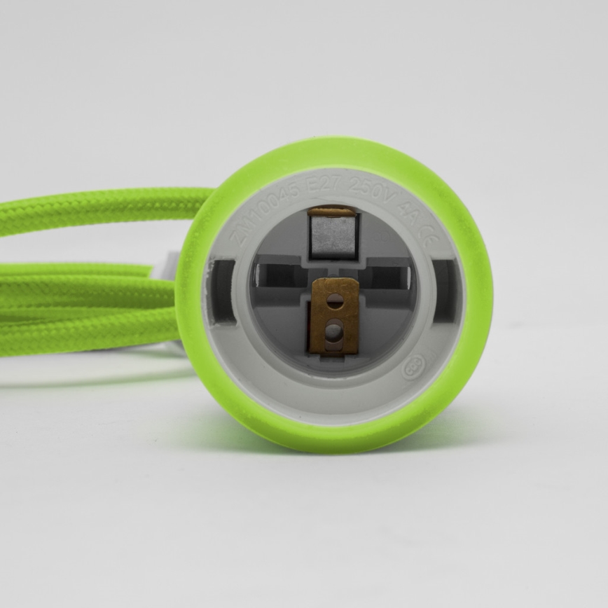 Lámpara colgante ROXY 1xE27/60W/230V verde
