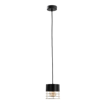Lámpara colgante ROY 1xE27/60W/230V negro