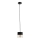 Lámpara colgante ROY 1xE27/60W/230V negro