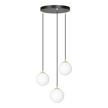 Lámpara colgante ROYAL 3xE14/10W/230V diá. 30 cm negro