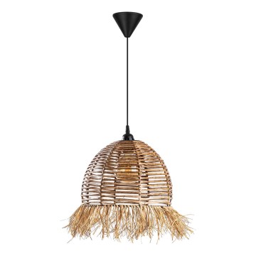 Lámpara colgante RUYO 1xE27/40W/230V marrón