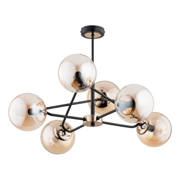 Lámpara colgante SAGITO 6xE14/10W/230V dorado