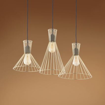 Lámpara colgante SAHARA 3xE27/60W/230V