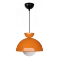 Lámpara colgante SALVA 1xE27/15W/230V naranja
