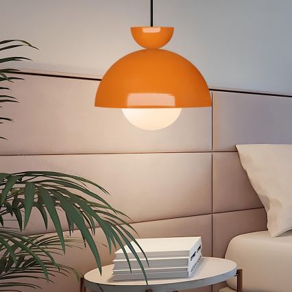 Lámpara colgante SALVA 1xE27/15W/230V naranja