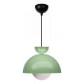 Lámpara colgante SALVA 1xE27/15W/230V verde