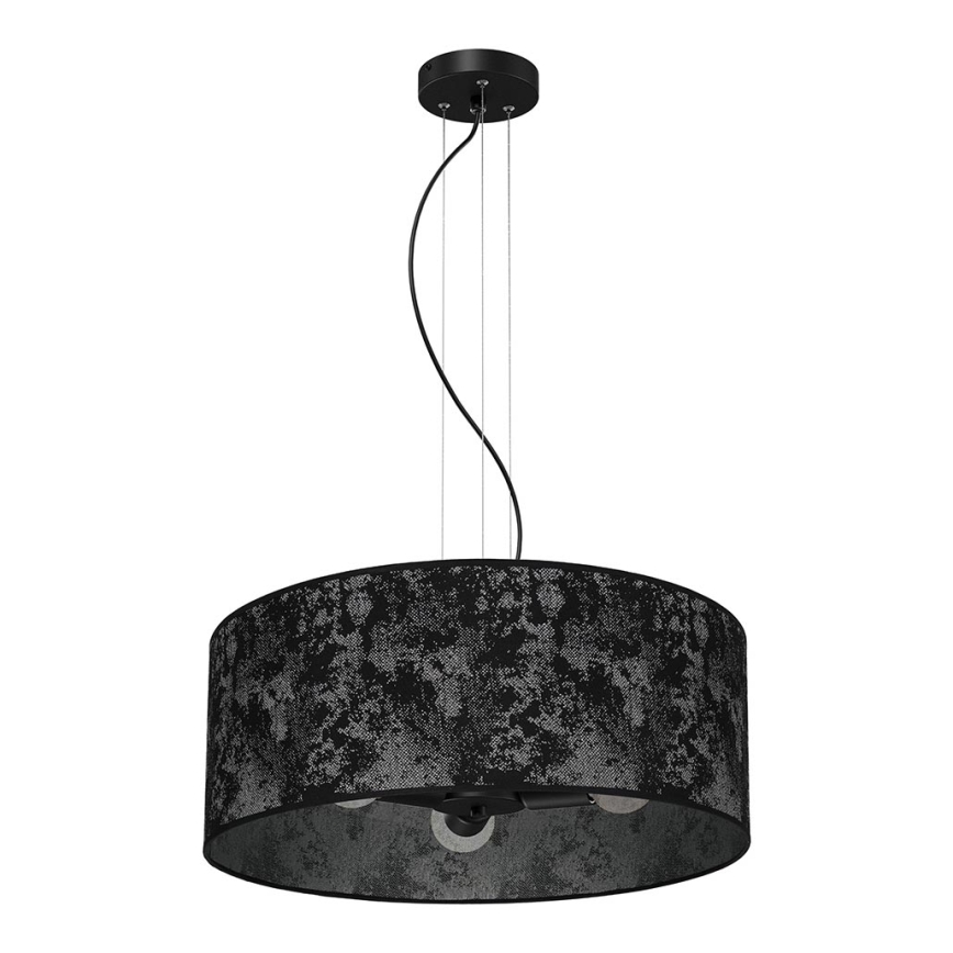 Lámpara colgante SATINO 3xE27/60W/230V negro/gris
