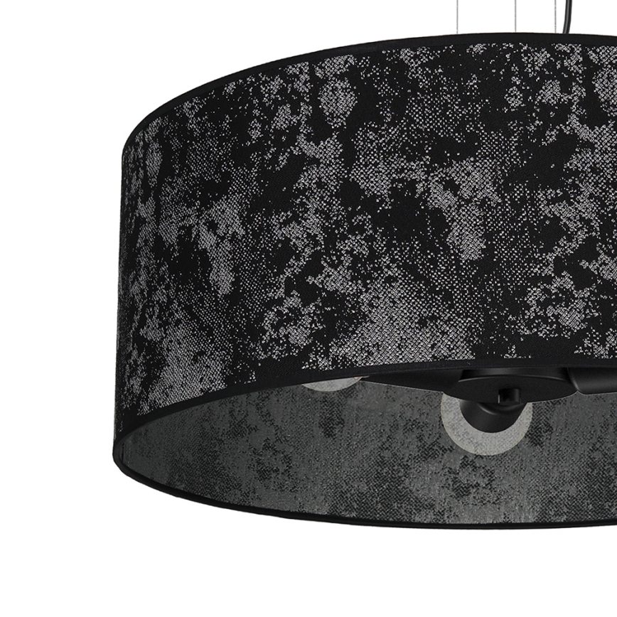 Lámpara colgante SATINO 3xE27/60W/230V negro/gris