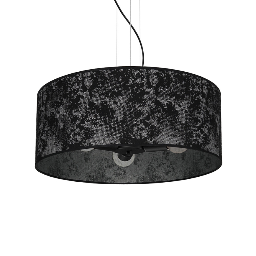 Lámpara colgante SATINO 3xE27/60W/230V negro/gris