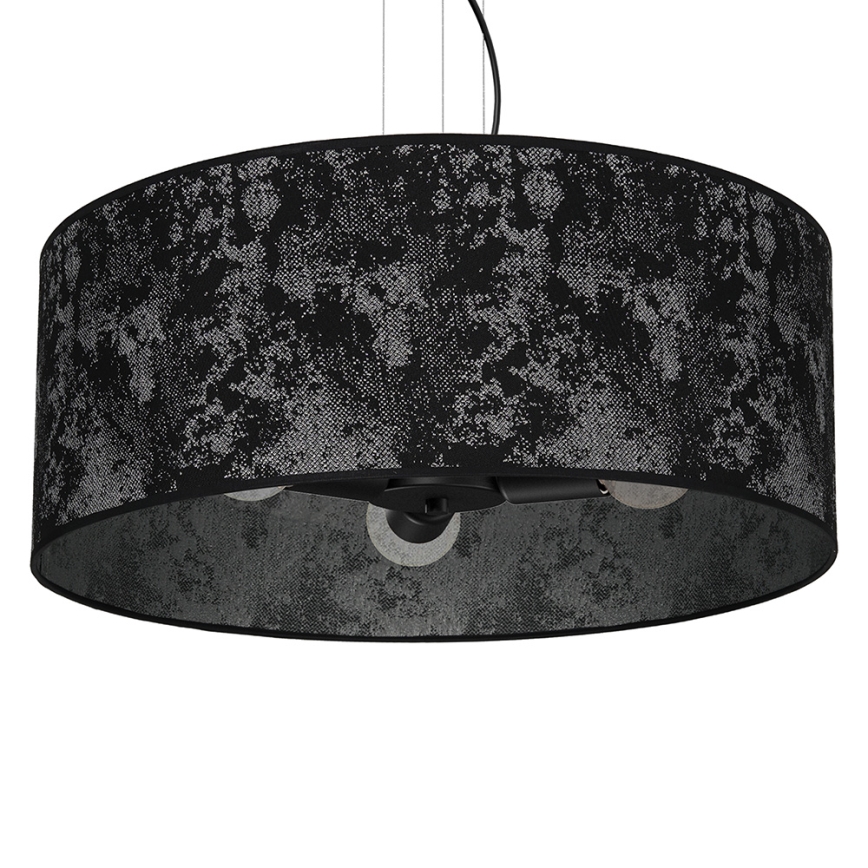 Lámpara colgante SATINO 3xE27/60W/230V negro/gris
