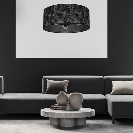 Lámpara colgante SATINO 3xE27/60W/230V negro/gris