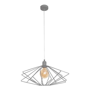 Lámpara colgante SATURN 1xE27/15W/230V gris