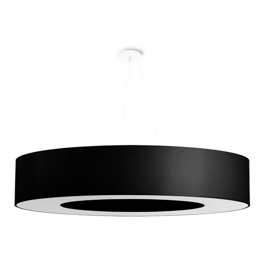 Lámpara colgante SATURNO 8xE27/60W/230V diámetro 90 cm negro