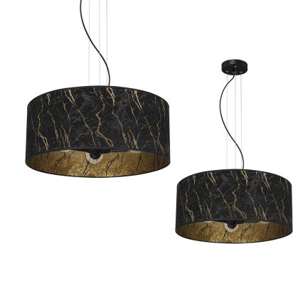 Lámpara colgante SENSO 3xE27/60W/230V negro