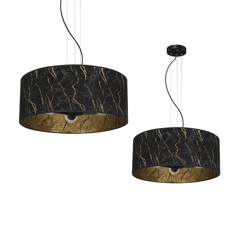 Lámpara colgante SENSO 3xE27/60W/230V negro