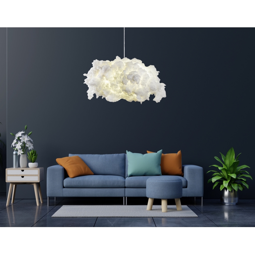 Lámpara colgante SERENITY 1xE27/40W/230V blanco
