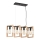 Lámpara colgante SERIES 4xE27/11W/230V madera/negro