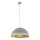 Lámpara colgante SFERA 1xE27/60W/230V diá. 50 cm gris/dorado