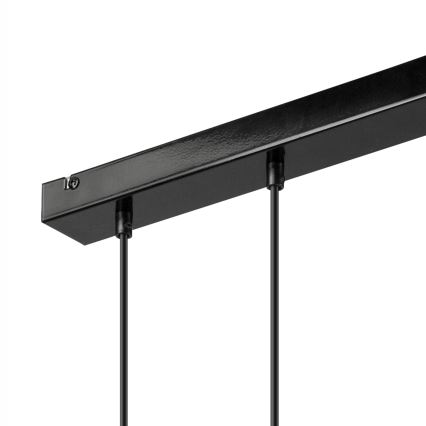 Lámpara colgante con cable SIMON 3xE27/60W/230V haya