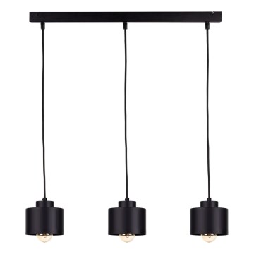 Lámpara colgante SIMPLY BLACK 3xE27/60W/230V