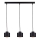 Lámpara colgante SIMPLY BLACK 3xE27/60W/230V