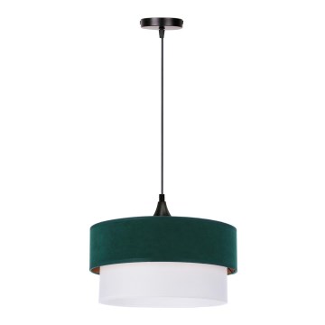Lámpara colgante SINAGRA 1xE27/60W/230V Verde/blanco