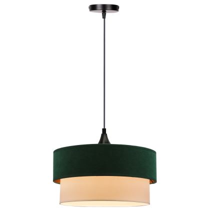 Lámpara colgante SINAGRA 1xE27/60W/230V Verde/blanco