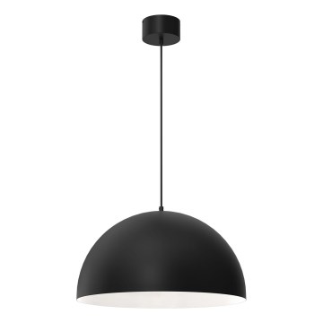 Lámpara colgante SINGLE 1xE27/60W/230V diá. 50 cm negro/blanco