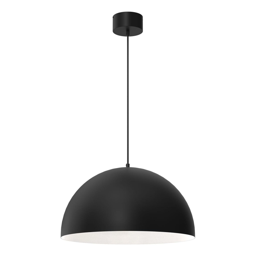 Lámpara colgante SINGLE 1xE27/60W/230V diá. 50 cm negro/blanco