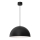 Lámpara colgante SINGLE 1xE27/60W/230V diá. 50 cm negro/blanco