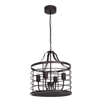 Lámpara colgante SINGLE 6 4xE27/60W/230V