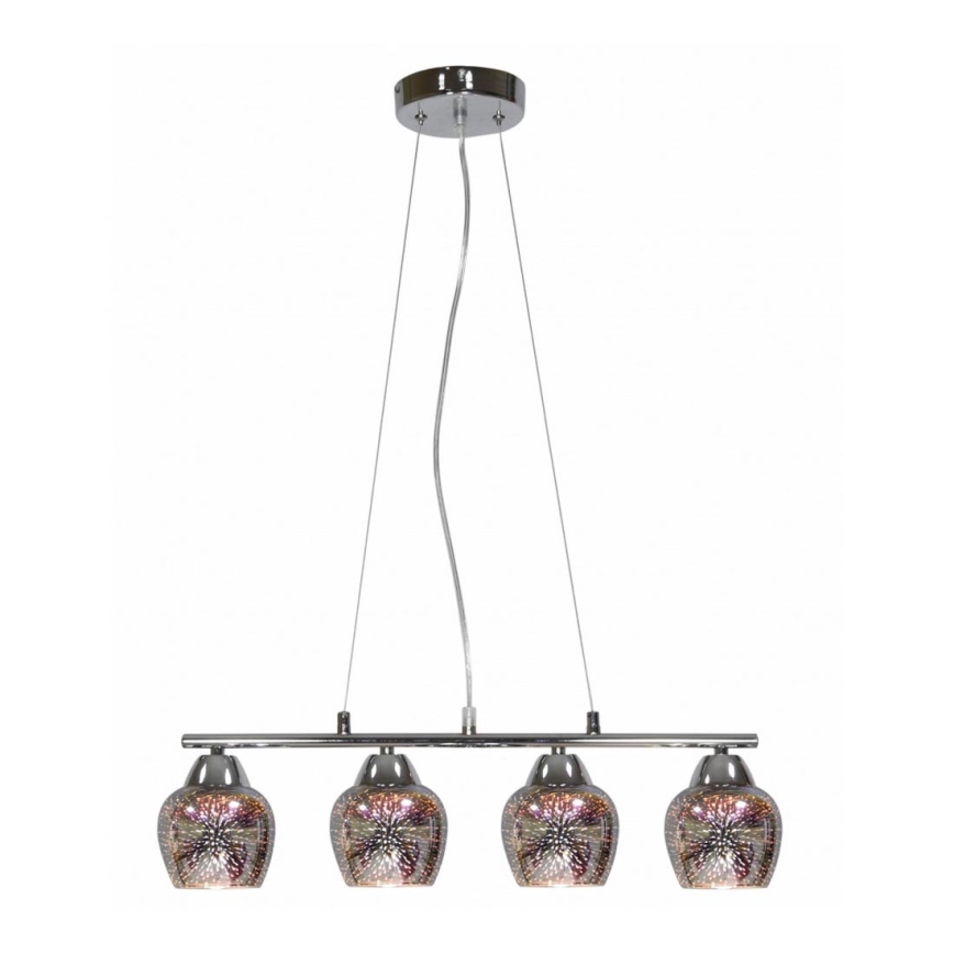 Lámpara colgante SIRIUS 4xE27/60W/230V