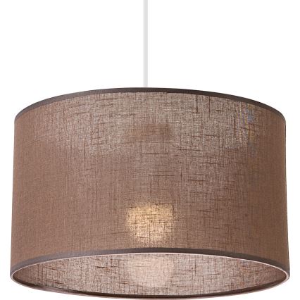 Lámpara colgante SIRJA 1xE27/60W/230V marrón