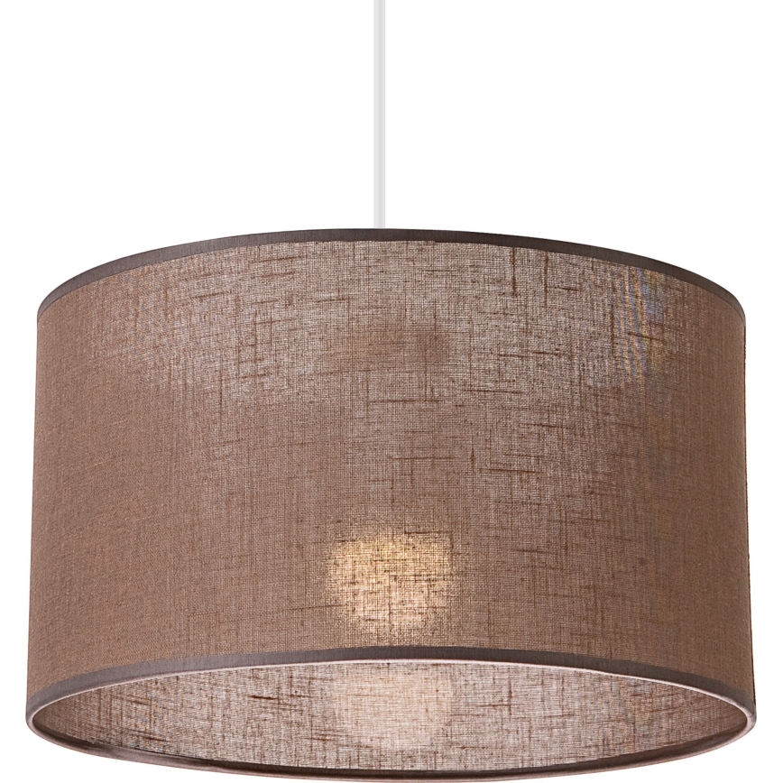 Lámpara colgante SIRJA 1xE27/60W/230V marrón