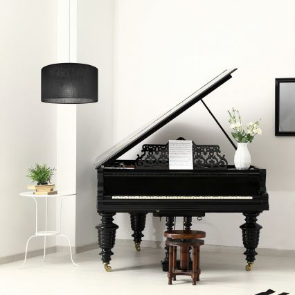 Lámpara colgante SIRJA 1xE27/60W/230V negro