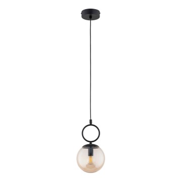 Lámpara colgante SITRO 1xE14/10W/230V negro/ahumado beige