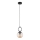 Lámpara colgante SITRO 1xE14/10W/230V negro/ahumado beige