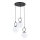 Lámpara colgante SITRO 3xE14/10W/230V negro/blanco