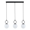Lámpara colgante SITRO 3xE14/10W/230V negro/blanco