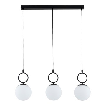 Lámpara colgante SITRO 3xE14/10W/230V negro/blanco