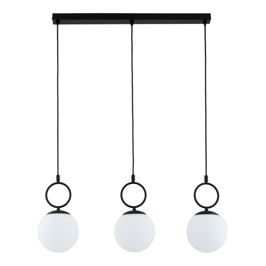 Lámpara colgante SITRO 3xE14/10W/230V negro/blanco