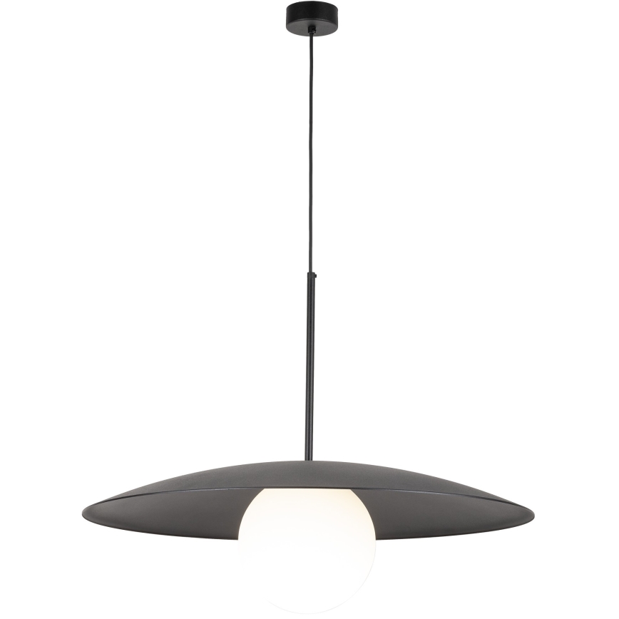Lámpara colgante SLATE 1xE27/15W/230V diá. 65 cm negro