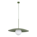 Lámpara colgante SLATE 1xE27/15W/230V diá. 65 cm Verde