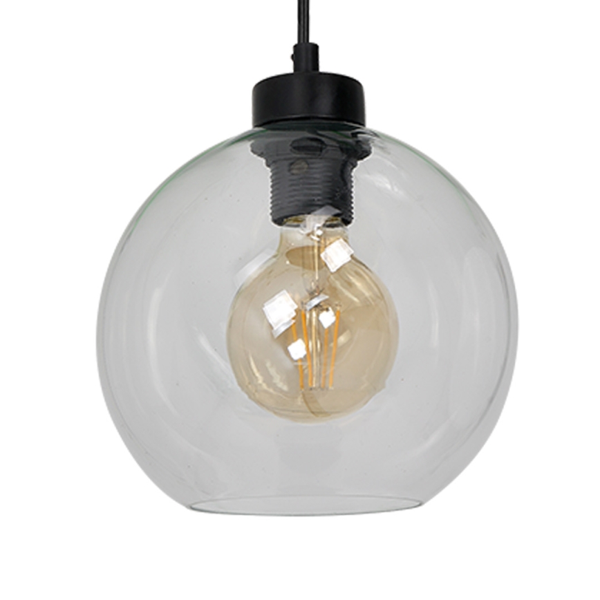 Lámpara Colgante SOFIA 3xE27/60W/230V transparente
