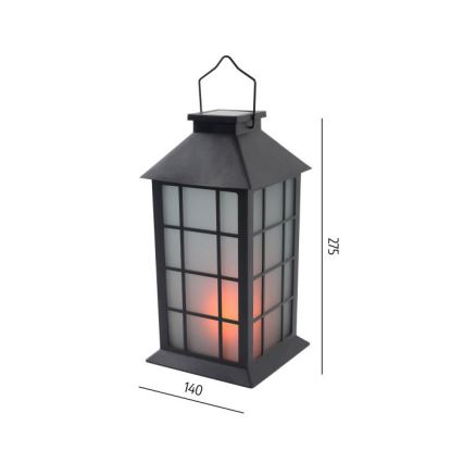 Lámpara colgante solar LED con sensor CANDELIO MILKY LED/1xAA 1600K IP44 200 mAh