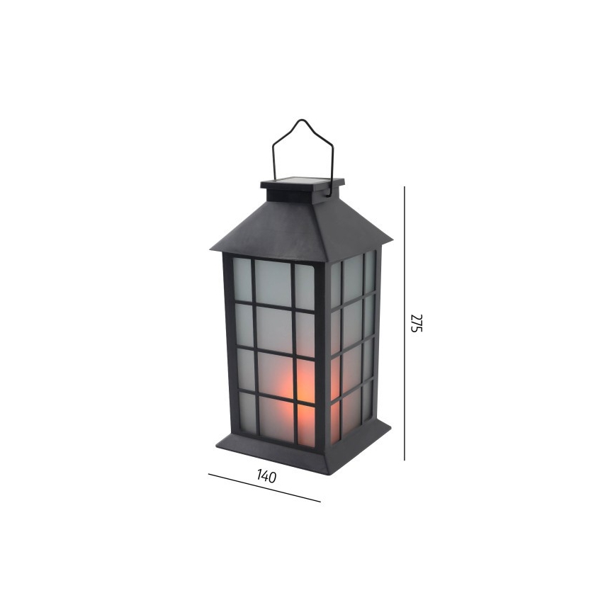 Lámpara colgante solar LED con sensor CANDELIO MILKY LED/1xAA 1600K IP44 200 mAh